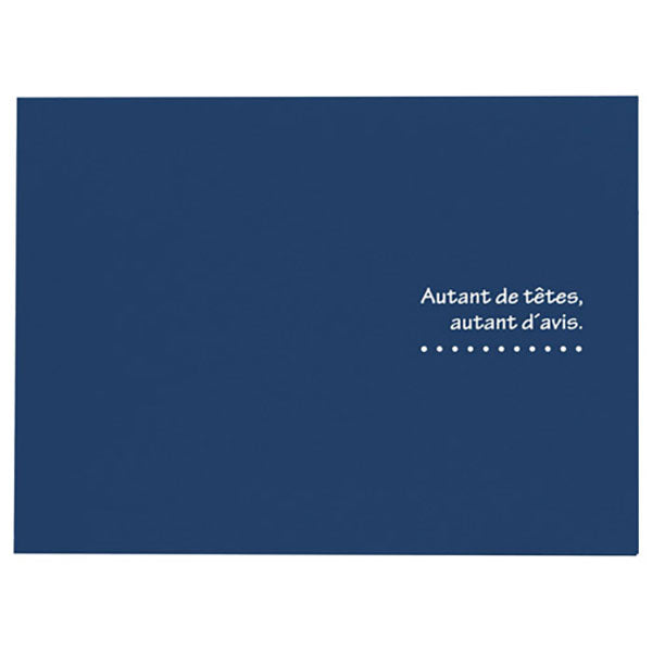 ハクバ MRCDO-2LY2NV 写真台紙 ランス ドゥ 2L（カビネ）サイズ 2面（ヨコ・ヨコ） ネイビー