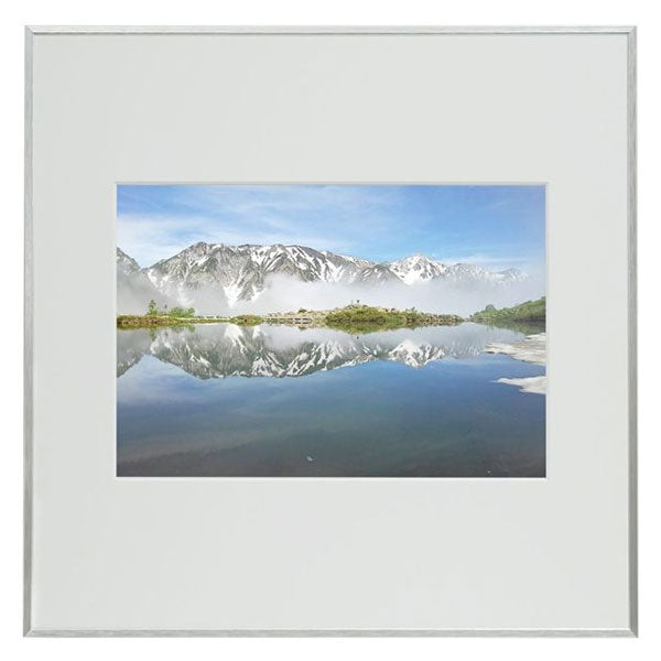 フジカラー スクエアライトフレーム ワイド4切 シルバー