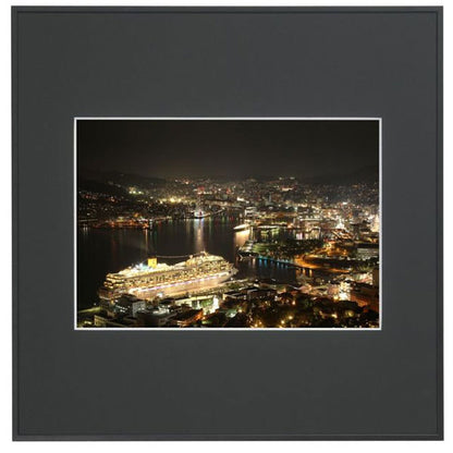 フジカラー スクエアライトフレーム ワイド4切 ブラック