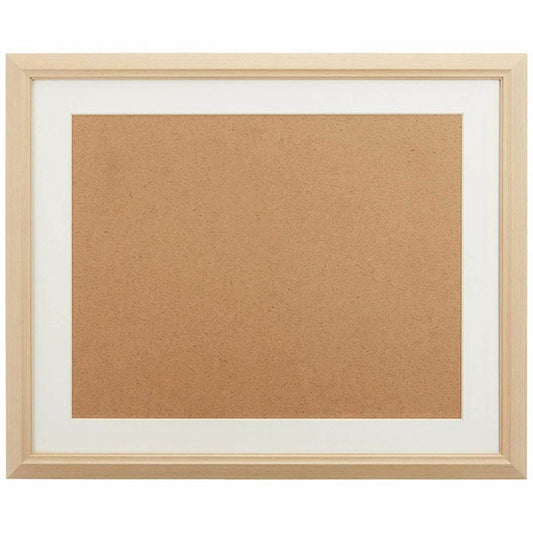 フジカラー M12 アクリルフレーム 木製額縁 半切 木地