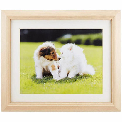 フジカラー M12 アクリルフレーム 木製額縁 6切 木地