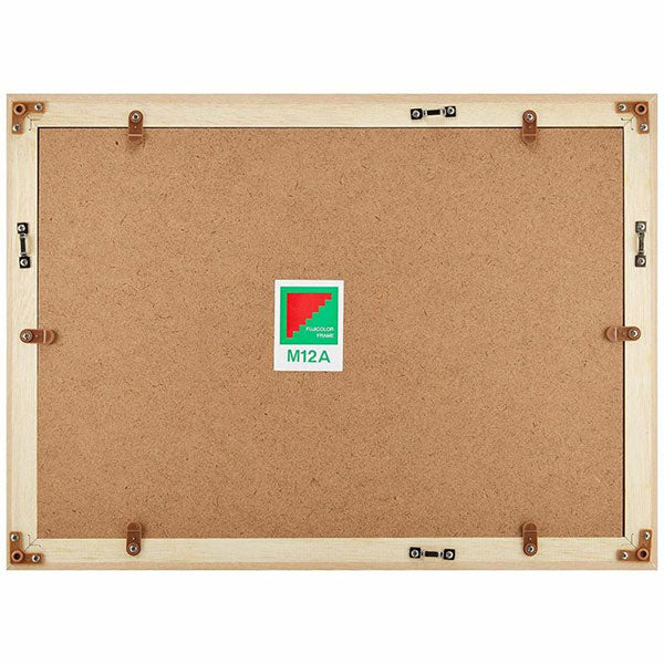 フジカラー M12 アクリルフレーム 木製額縁 ワイド6切 木地