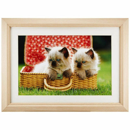 フジカラー M12 アクリルフレーム 木製額縁 ワイド6切 木地