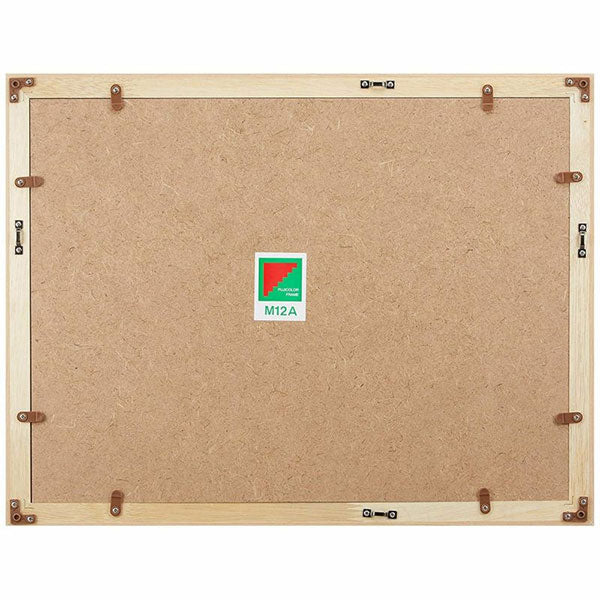 フジカラー M12 アクリルフレーム 木製額縁 ワイド4切 木地