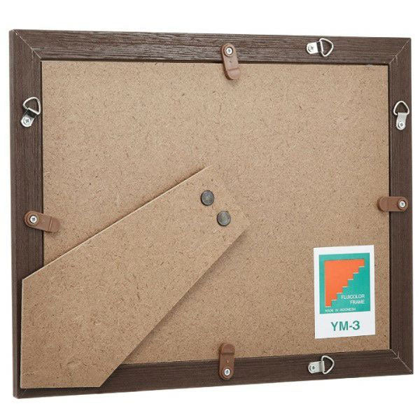 フジカラー YM-3 フォトフレーム 木製額縁 デジタルA4 ブラウン