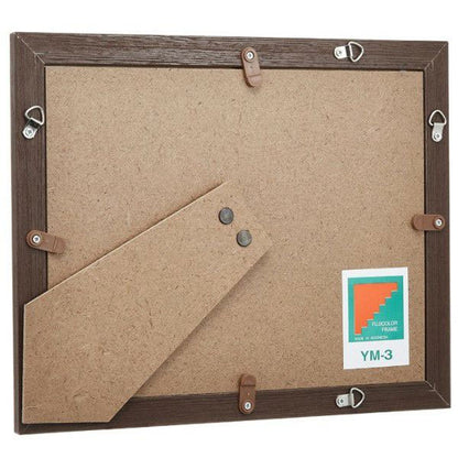 フジカラー YM-3 フォトフレーム 木製額縁 デジタルA4 ブラウン