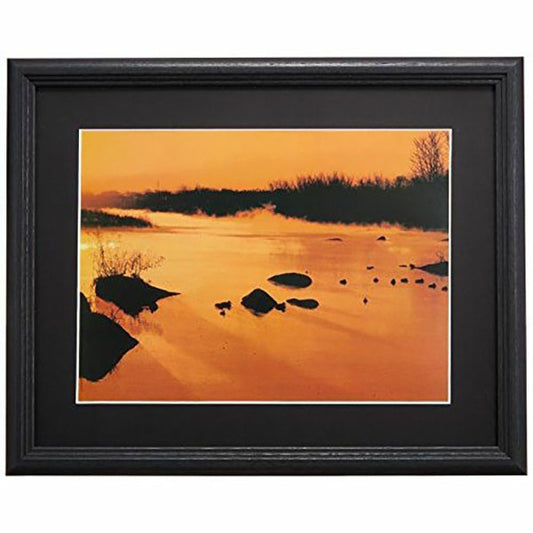 フジカラー YM-3 フォトフレーム 木製額縁 デジタルA4 ブラック