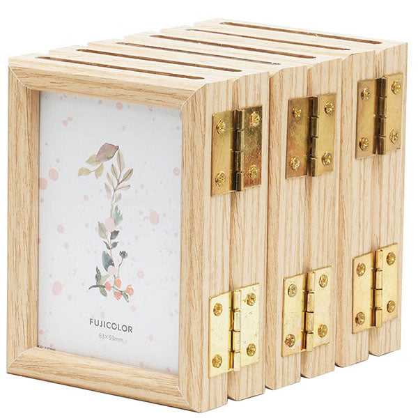 フジカラー リンクフレーム チェキHL6連 ナチュラル