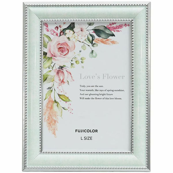 《12月5日発売予定》 フジカラー マーブルカラーフレーム 2701L Lサイズ ミントグリーン 【予約】