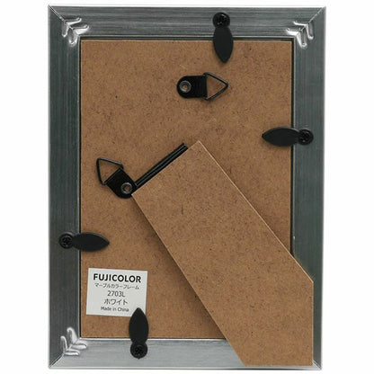 《12月5日発売予定》 フジカラー マーブルカラーフレーム 2703L Lサイズ ホワイト 【予約】