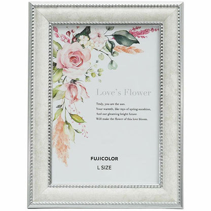 《12月5日発売予定》 フジカラー マーブルカラーフレーム 2703L Lサイズ ホワイト 【予約】