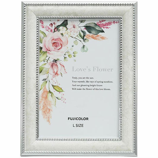 《12月5日発売予定》 フジカラー マーブルカラーフレーム 2703L Lサイズ ホワイト 【予約】