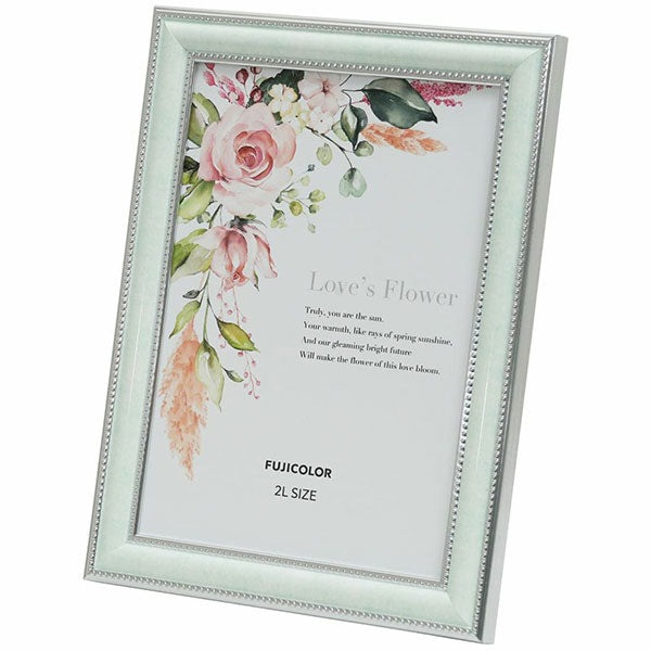 《12月5日発売予定》 フジカラー マーブルカラーフレーム 2801K 2Lサイズ ミントグリーン 【予約】