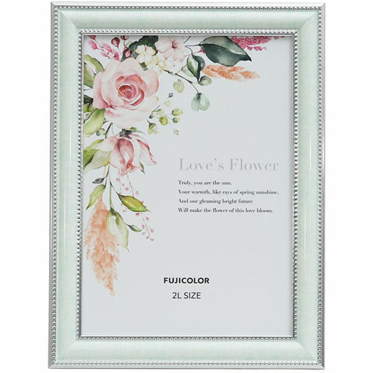 《12月5日発売予定》 フジカラー マーブルカラーフレーム 2801K 2Lサイズ ミントグリーン 【予約】