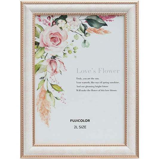 《12月5日発売予定》 フジカラー マーブルカラーフレーム 2802K 2Lサイズ ピンク 【予約】