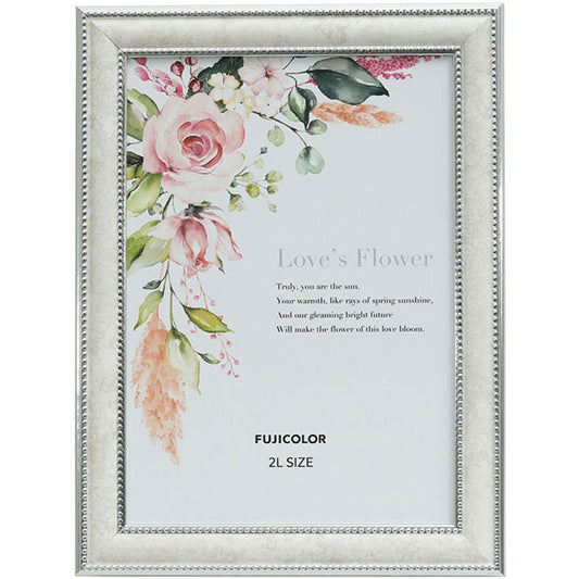 《12月5日発売予定》 フジカラー マーブルカラーフレーム 2803K 2Lサイズ ホワイト 【予約】