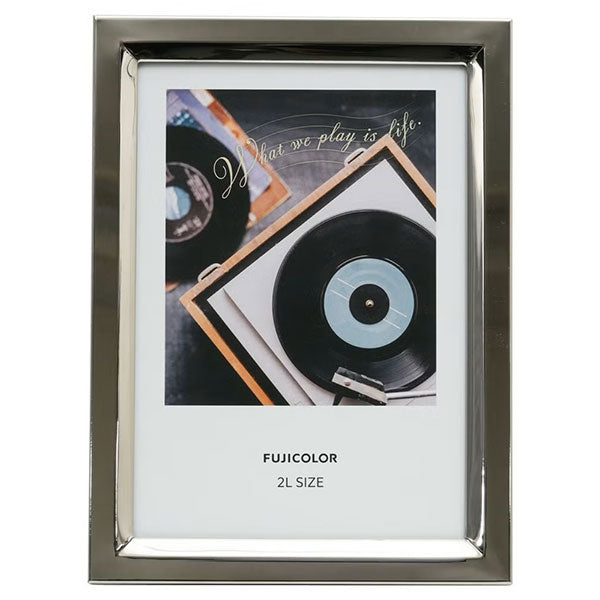 フジカラー メタルフレーム 3802K シルバー 2Lサイズ