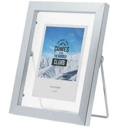 《3月6日発売予定》 フジカラー フローティーフレーム メタル調 L シルバー