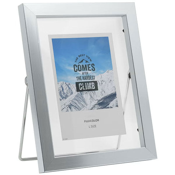 《3月6日発売予定》 フジカラー フローティーフレーム メタル調 L シルバー