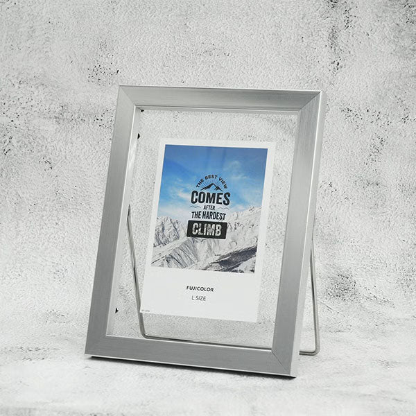 《3月6日発売予定》 フジカラー フローティーフレーム メタル調 L シルバー