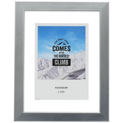 《3月6日発売予定》 フジカラー フローティーフレーム メタル調 L シルバー