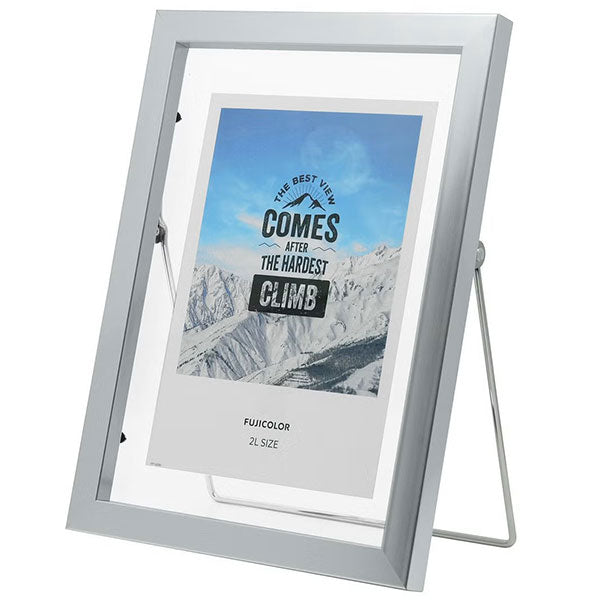 《3月6日発売予定》 フジカラー フローティーフレーム メタル調 2L シルバー