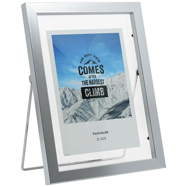 《3月6日発売予定》 フジカラー フローティーフレーム メタル調 2L シルバー