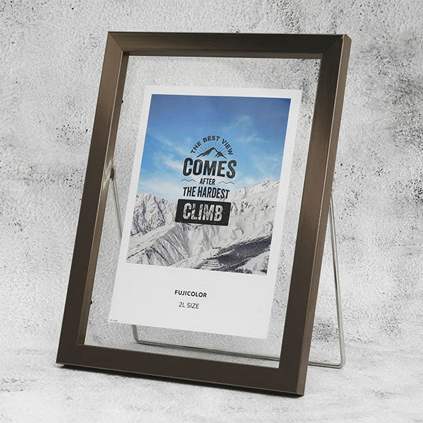 《3月6日発売予定》 フジカラー フローティーフレーム メタル調 2L ブロンズ