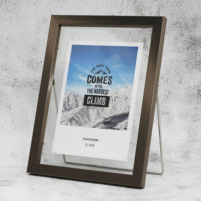 《3月6日発売予定》 フジカラー フローティーフレーム メタル調 2L ブロンズ