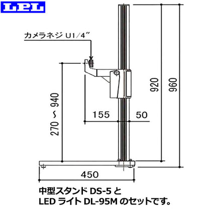 【メーカー直送品/代金引換・同梱不可】 LPL L18381 デジタルデータスタンドDS-5SET