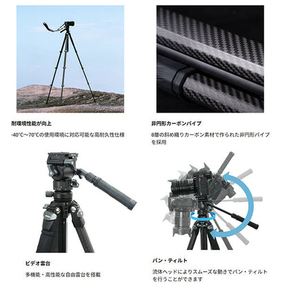 Fotopro ORIGIN VIDEO カーボン三脚