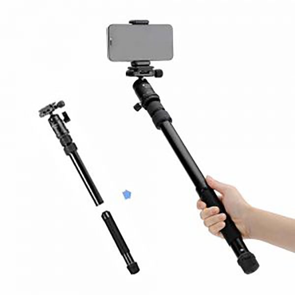 Fotopro FY-830 カメラ三脚 軽量アルミ6段 自由雲台付 ミラーレス・一眼レフ対応