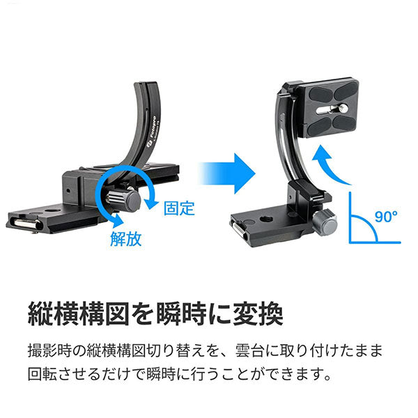 フォトプロ Fotopro X-ROTATOR75 GY 縦横変換プレート グレー – 写真屋 