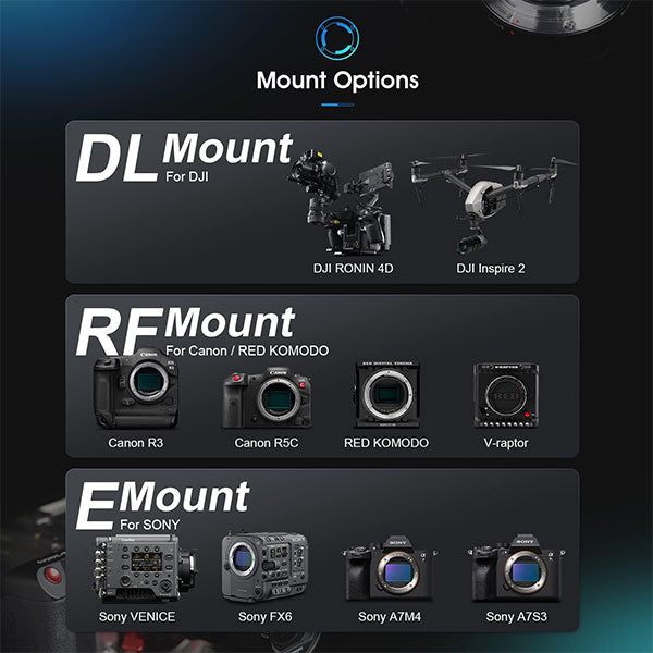 SIRUI Saturn D35N-JP 35mm カーボンファイバーアナモルフィックレンズ D/ナチュラルフレア DJI DLマウント用