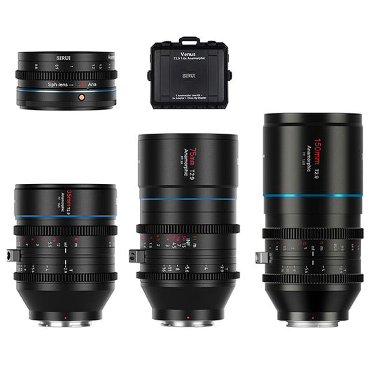 SIRUI Venus 1.6 x 3 SET B-E-JP アナモルフィックレンズ 1.6x Full Frame 3本セット SONY Eマウント用 マウントアダプター付属