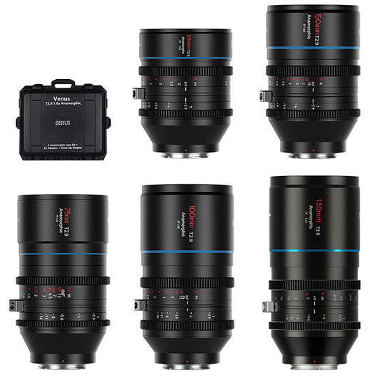 SIRUI Venus 1.6 x 5 SET-E-JP アナモルフィックレンズ 1.6x Full Frame 5本セット SONY Eマウント用