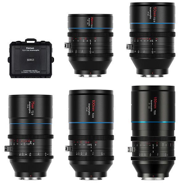 SIRUI Venus 1.6 x 5 SET-E-JP アナモルフィックレンズ 1.6x Full Frame 5本セット SONY Eマウント用