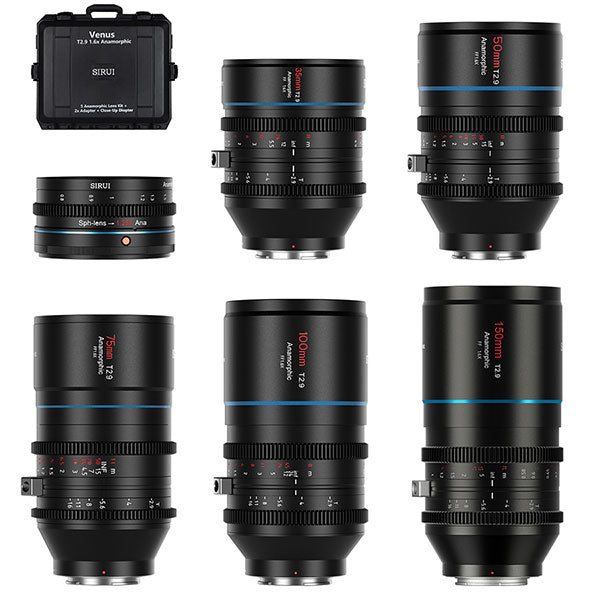 SIRUI Venus 1.6x Full Set-Z-JP アナモルフィックレンズ 1.6x Full Frame 5本セット Nikon Zマウント用 マウントアダプター付属