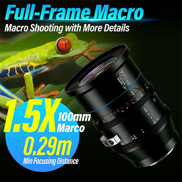 SIRUI Jupiter EF100-JP 100mm マクロ/単焦点シネマレンズ EFマウント用