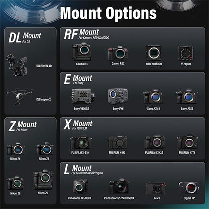 SIRUI Saturn DL50N-JP 50mm カーボンファイバーアナモルフィックレンズ DL/ナチュラルフレア DJI DLマウント用