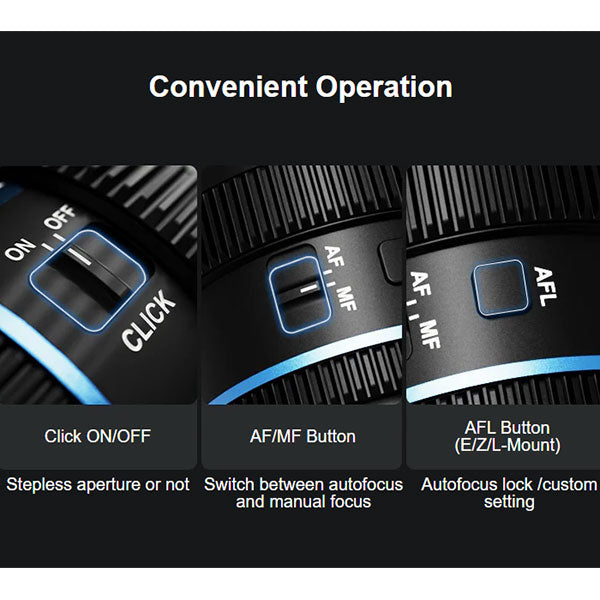 SIRUI 20AF133X-XB-JP オートフォーカスアナモルフィックレンズ T1.8 S35 20mm X/ブルー