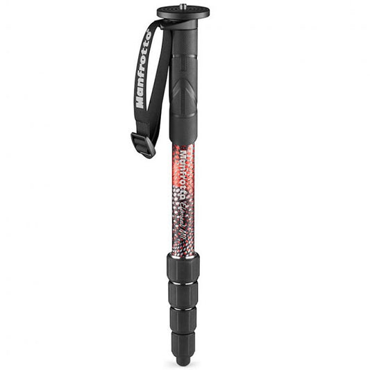 《2年延長保証付》 マンフロット MMELMIIA5RD Element MII アルミニウム5段一脚 レッド