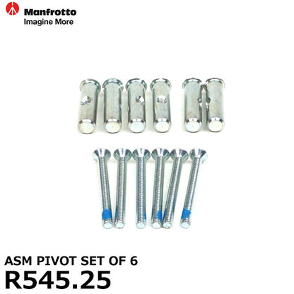 マンフロット スペアパーツ R545.25 ASM PIVOT SET OF 6 ※欠品：ご注文後、約3～4ヶ月かかります