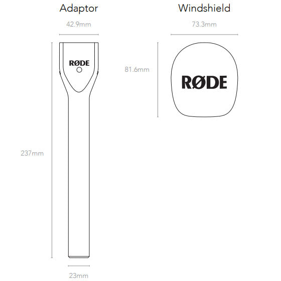 RODE INTERVIEWGO インタービューゴー ハンドヘルドマイク型変換アダプター ワイヤレスゴー専用