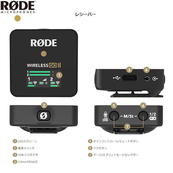 RODE ワイヤレスゴーII 超小型ワイヤレスマイクロフォンシステム