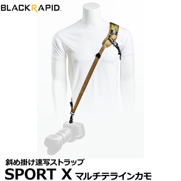 BLACKRAPID 291008 カメラストラップ スポーツ X マルチテラインカモ