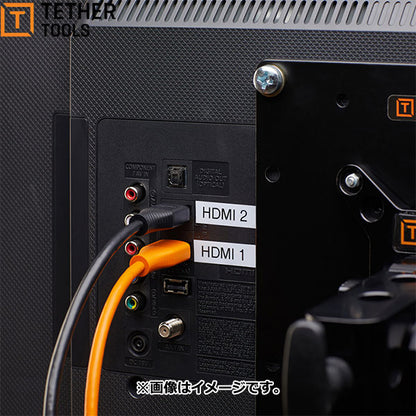 テザーツールズ H2C1-BLK テザープロ HDMI ミニ トゥ HDMI 2.0　30cm ブラック [HDMI変換ケーブル