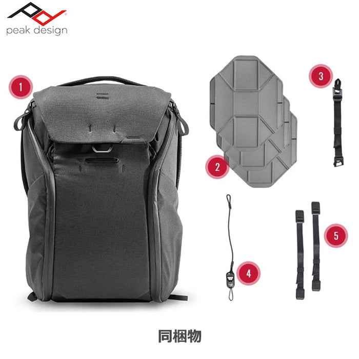 ピークデザイン BEDB-30-BK-2 エブリデイ バックパック 30L V2 ブラック