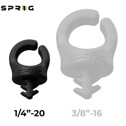 スプリッグ Sprig S6PK-1420-BK ケーブルフック 1/4インチネジ穴用1/4 -20 6個入り ブラック