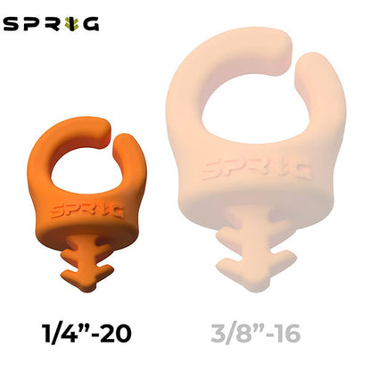 スプリッグ Sprig S6PK-1420-O ケーブルフック 1/4インチネジ穴用1/4 -20 6個入り オレンジ
